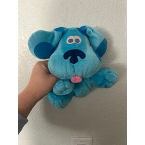 Vintage 2001 Blues Clues Blue Dog Plush Hand Puppet Nickelodeon Viacom Toy